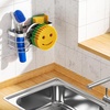 image:imageCisily Smiley Sponge Holder for Kitchen Sink Caddy Stainless Steel Movable Brush Holder Dish Cloth Hanger Suction Cup Sink Caddy Organizer Scrubber Accessories SilverSilver
