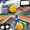 image:imageCisily Smiley Sponge Holder for Kitchen Sink Caddy Stainless Steel Movable Brush Holder Dish Cloth Hanger Suction Cup Sink Caddy Organizer Scrubber Accessories SilverSilver