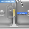 image:imageCisily Sponge Holder Smiley Face Sink Caddy for kitchen Sink Kitchen Organizer Sponge Holder with 2 PCS Suction Cups and Adhesive Strips Designed for Sponge Soap Dish brush ScrubberBlackHangingsilver