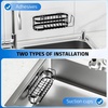image:imageCisily Sponge Holder Smiley Face Sink Caddy for kitchen Sink Kitchen Organizer Sponge Holder with 2 PCS Suction Cups and Adhesive Strips Designed for Sponge Soap Dish brush ScrubberBlackSmiley faceBlack