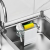 image:imageCisily Sponge Holder Smiley Face Sink Caddy for kitchen Sink Kitchen Organizer Sponge Holder with 2 PCS Suction Cups and Adhesive Strips Designed for Sponge Soap Dish brush ScrubberBlackSuction Cupsage Green
