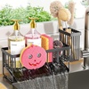 image:imageCisily 826 Sponge Holder for Kitchen Sink Smiley Face Sink Caddy with Removable Brush HolderSelfDraining Sponge Caddy for SpongeSoapDish BrushScrubberKitchen Essentials and GadgetsBlack