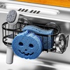 image:imageCisily Sponge Holder Smiley Face Sink Caddy for kitchen Sink Kitchen Organizer Sponge Holder with 2 PCS Suction Cups and Adhesive Strips Designed for Sponge Soap Dish brush ScrubberBlackSmiley faceBlack